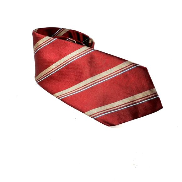 Vintage Christian Dior Neck Tie Red‎ Gold 90s - Picture 1 of 3